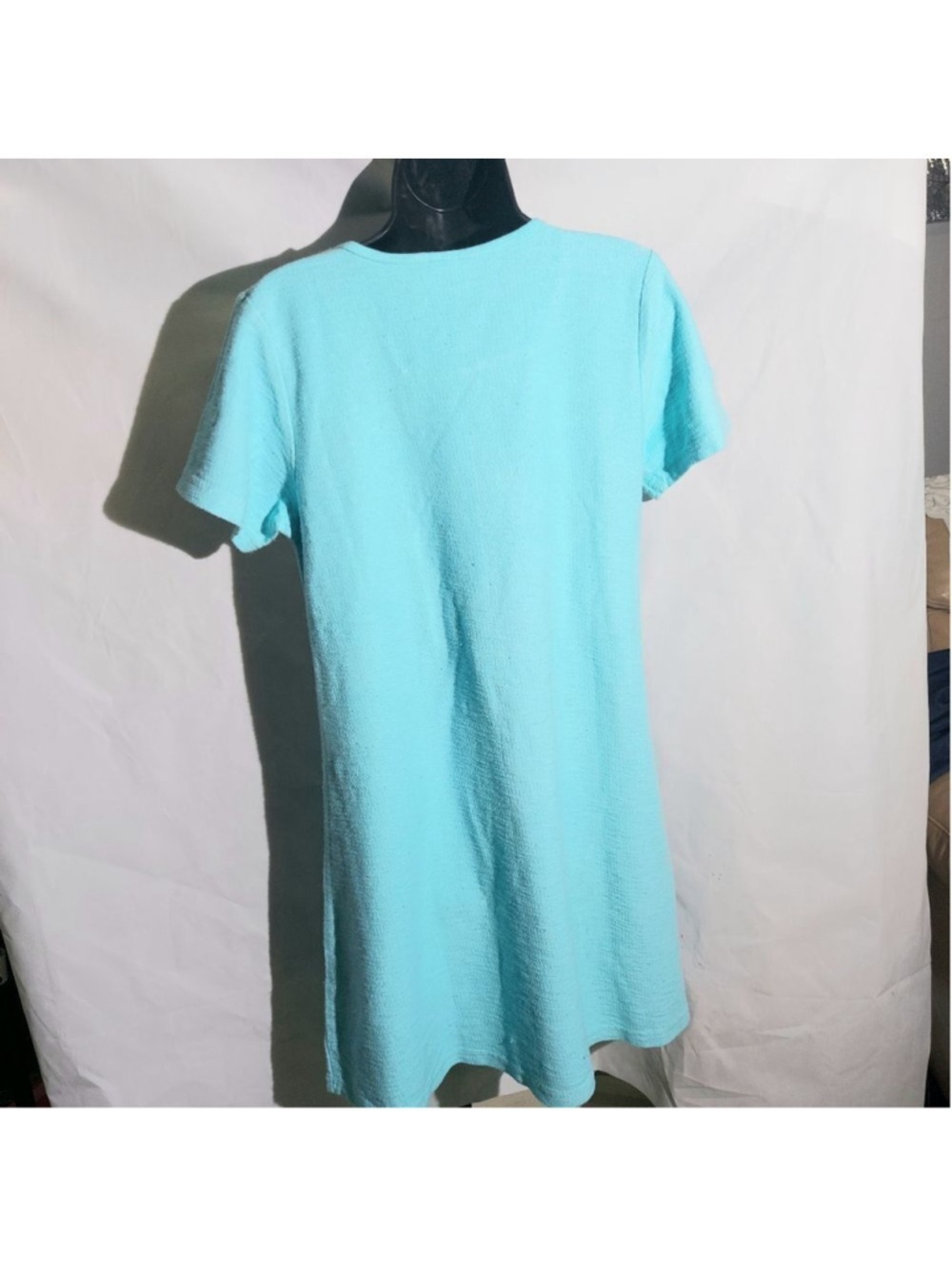 Kokopelli Aqua Shift Dress Size Small - Picture 5 of 6